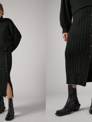 Cable Knit Skirt