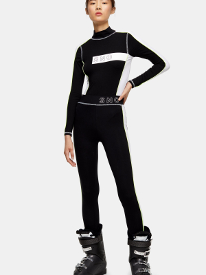 **black Jersey Ski Leggings By Topshop Sno