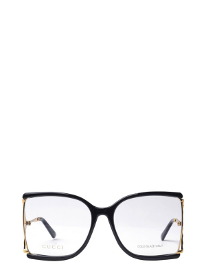 Gucci Eyewear Butterfly Frame Glasses