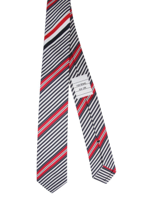 Thom Browne Tri-stripe Pointed Tip Tie