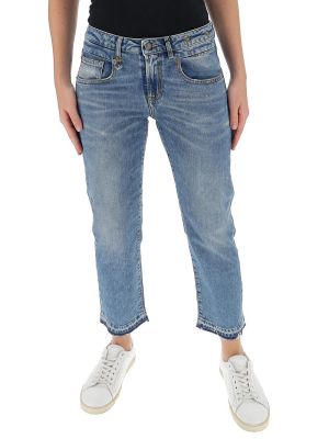 R13 Boy Mid-rise Straight Leg Jeans