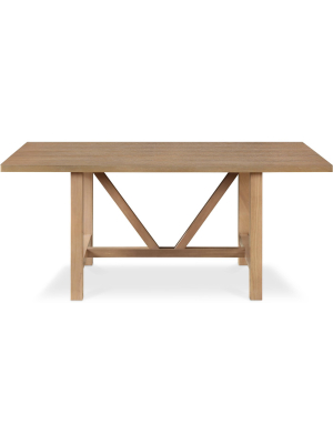 Grant Wood Dining Table Rustic Beige - Finch