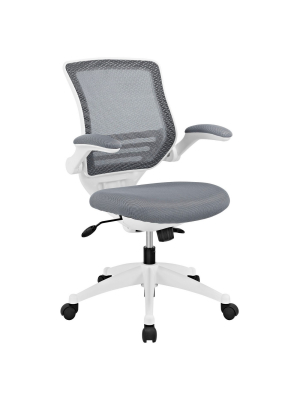 Office Chair Modway Armor Gray