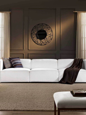 Maisie Fabric Sofa White