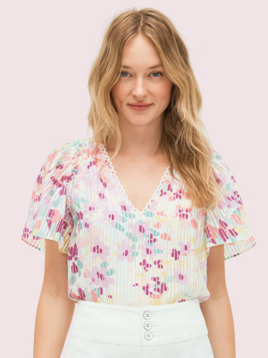 Painted Petals Burnout Top