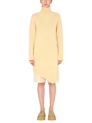 Jil Sander Roll-neck Asymmetric Jumper