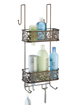 Mdesign Metal Over Door Bathroom Tub/shower Caddy Organizer