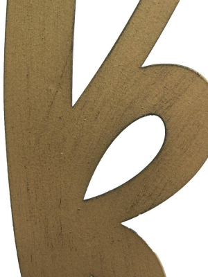 "thankful" Script Wall Decor Bronze - Stratton Home Décor