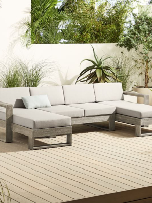 Portside Outdoor 3-piece U-shaped Sectional