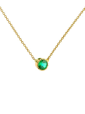 Magic Eye Emerald Necklace