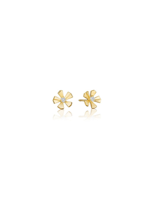 Wonderland Orchid Stud Earrings - Small