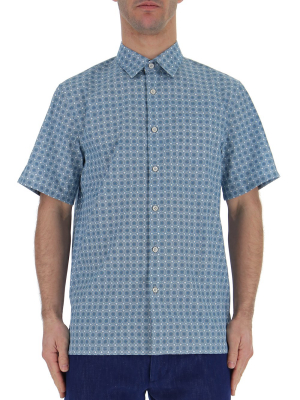 Prada Patterned Short-sleeve Shirt