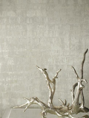 Liquid Metal Wallpaper In Pearl From The Ronald Redding 24 Karat Collection By York Wallcoverings