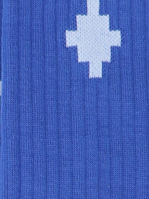 Marcelo Burlon County Of Milan Logo Ribbed Socks