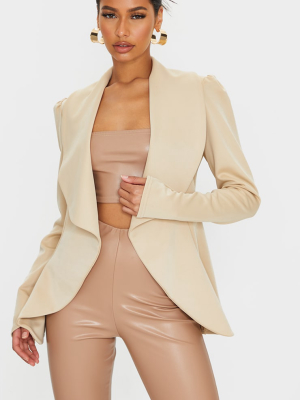 Camel Waterfall Blazer