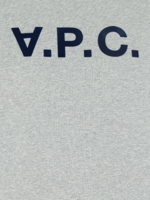 A.p.c. Vpc Logo Flocked Sweatshirt