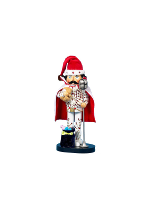 Kurt Adler 10-inch Elvis In White Suit Nutcracker