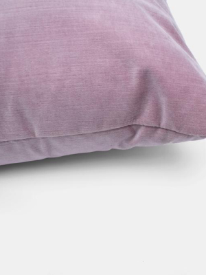 Mckenzie Lilac Velvet Pillow, Square