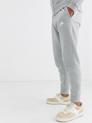 Nike Club Cuffed Sweatpants In Gray