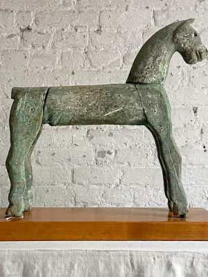 Antique Mounted Toy Horse