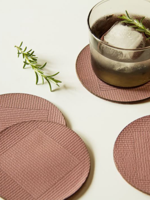 Molly M Within Leather Coasters - Set Of 4