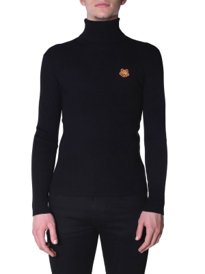 Kenzo Tiger Crest Roll-neck Knitted Jumper