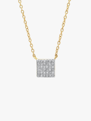 Diamond Square Necklace