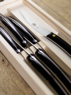 Convivio Nuovo Steak Knife Set By Berti Black