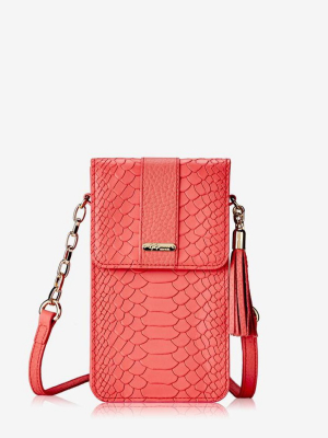 Gigi New York Red Penny Crossbody Bag