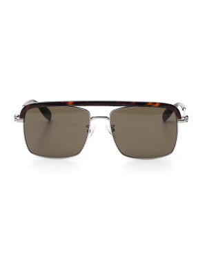 Alexander Mcqueen Eyewear Aviator Frame Sunglasses