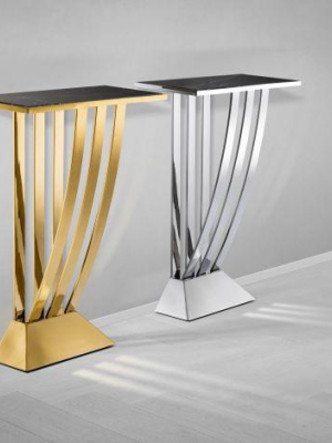 Eichholtz Beau Deco Console Table - Gold & Black