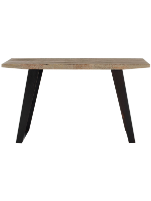 Waldo Console Table - Natural & Black - Safavieh