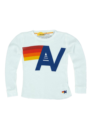 Kid's Logo Thermal - White