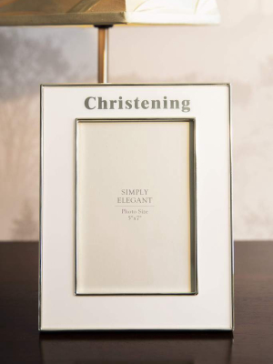 Christening Silver Frame 5x7