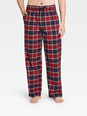 Men's Plaid Flannel Pajama Pants - Goodfellow & Co™ Navy/red