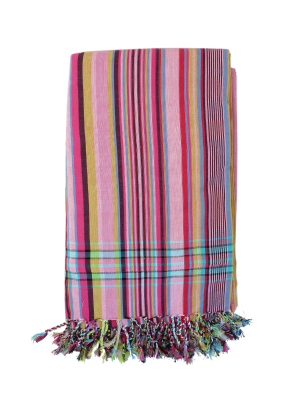 Stripe Kikoy | Pink/yellow