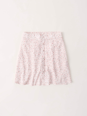 High Rise Button-up Skirt