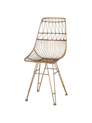 Candelabra Home Jette Chair - Rose Gold