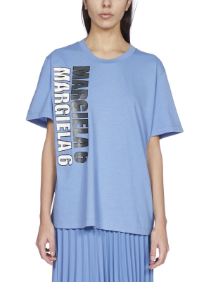 Mm6 Maison Margiela Logo Print T-shirt