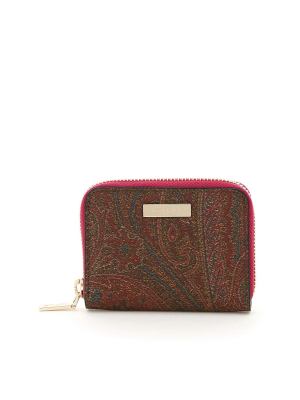 Etro Paisley Zip-around Wallet