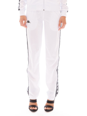 222 Banda Wastoria Trackpants - White Black