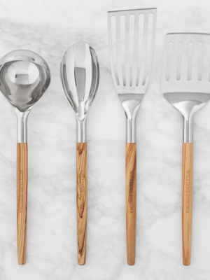 Williams Sonoma Stainless Steel Olivewood Utensils