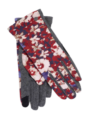 Floral Print Classic Touch Glove