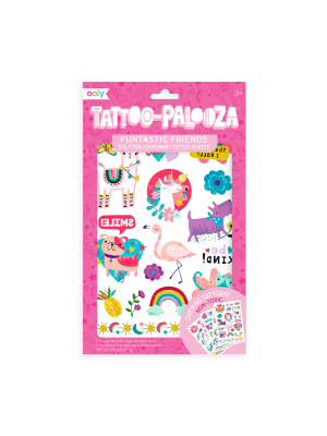 Tattoo-palooza Temporary Tattoos - Funtastic Friends - 3 Sheets