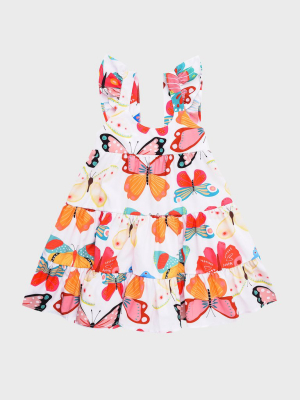 Pepita&me Girls' Mariposas Dress