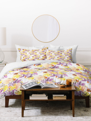 Ninola Design Floral Sweet Bloom Duvet Set - Deny Designs