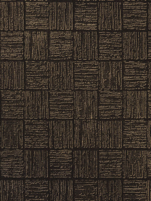 Glint Distressed Geometric Wallpaper In Black From The Polished Collection By Brewster Home Fashions