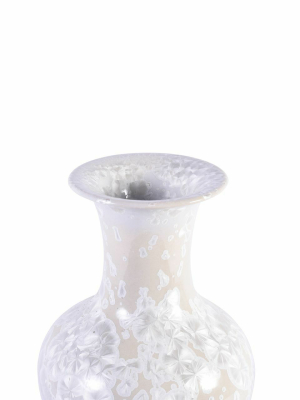 White Crystal Shell Fishtail Vase