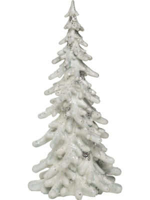 Transpac Resin 16 In. White Christmas Sparkle Tree