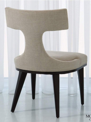 Global Views Anvil Back Dining Chair Woven